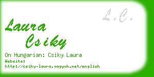 laura csiky business card